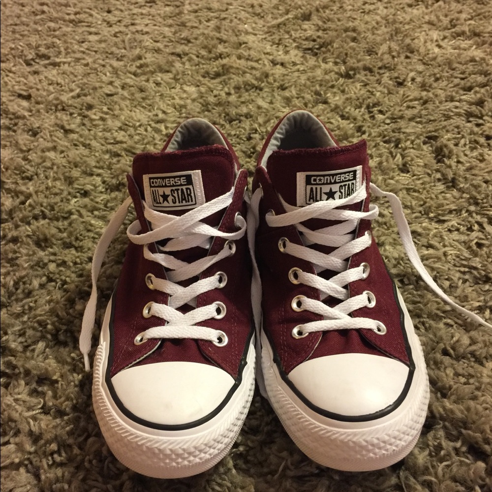 Burgundy Converse!